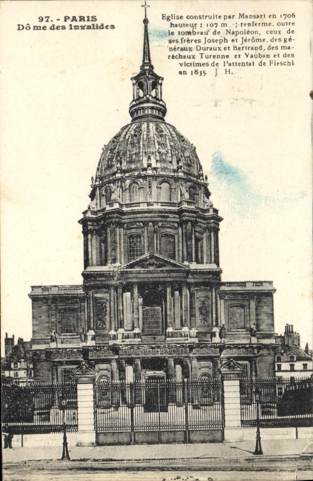 CPA Paris Dome des Invalides Eglise construite par Mansart en 1706 