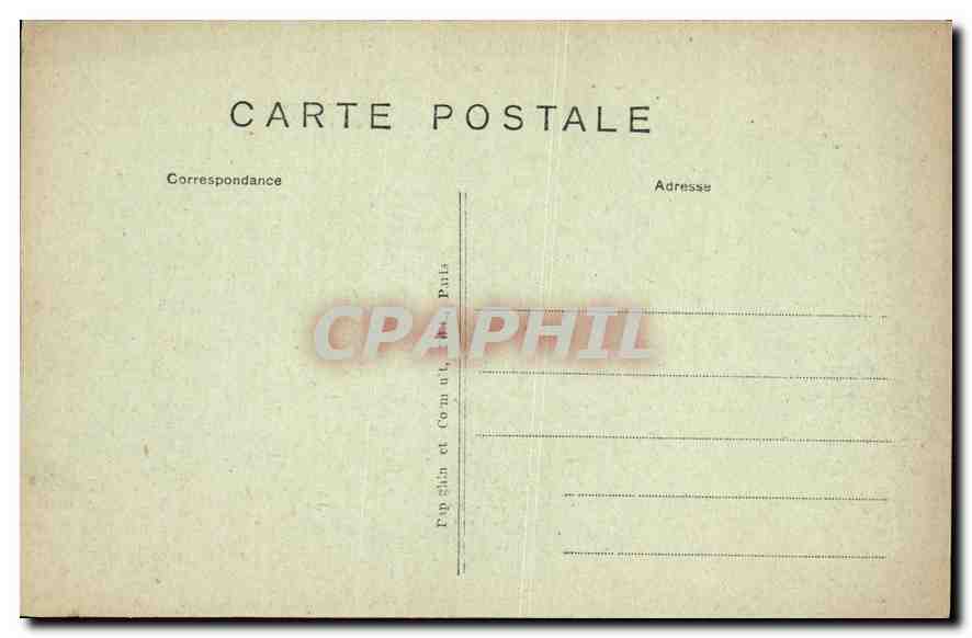 CPA Paris Ensemble de la place de la Concorde pris vers le Sacre Coeur de Montmartre et l'Opera  — Rückseite