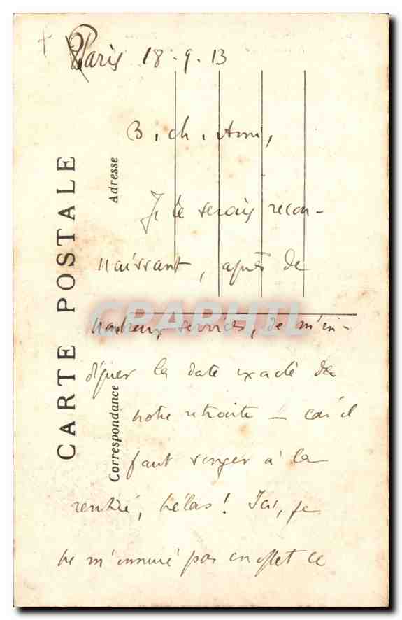 CPA Paris Notre Dame Rosace du Transept Sud  — Verso