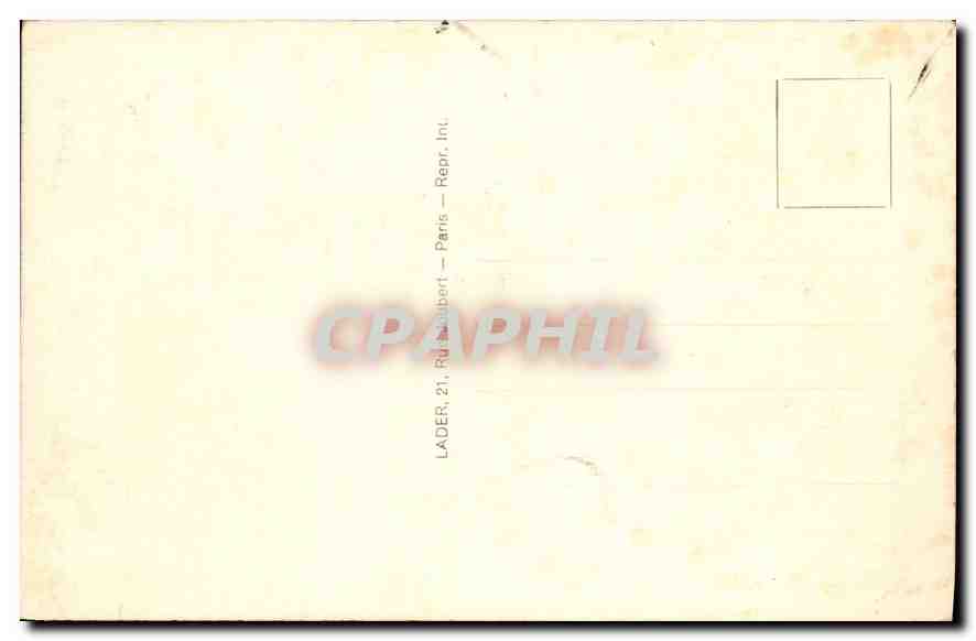 CPA Paris la Chambre des Deputes  — Rückseite