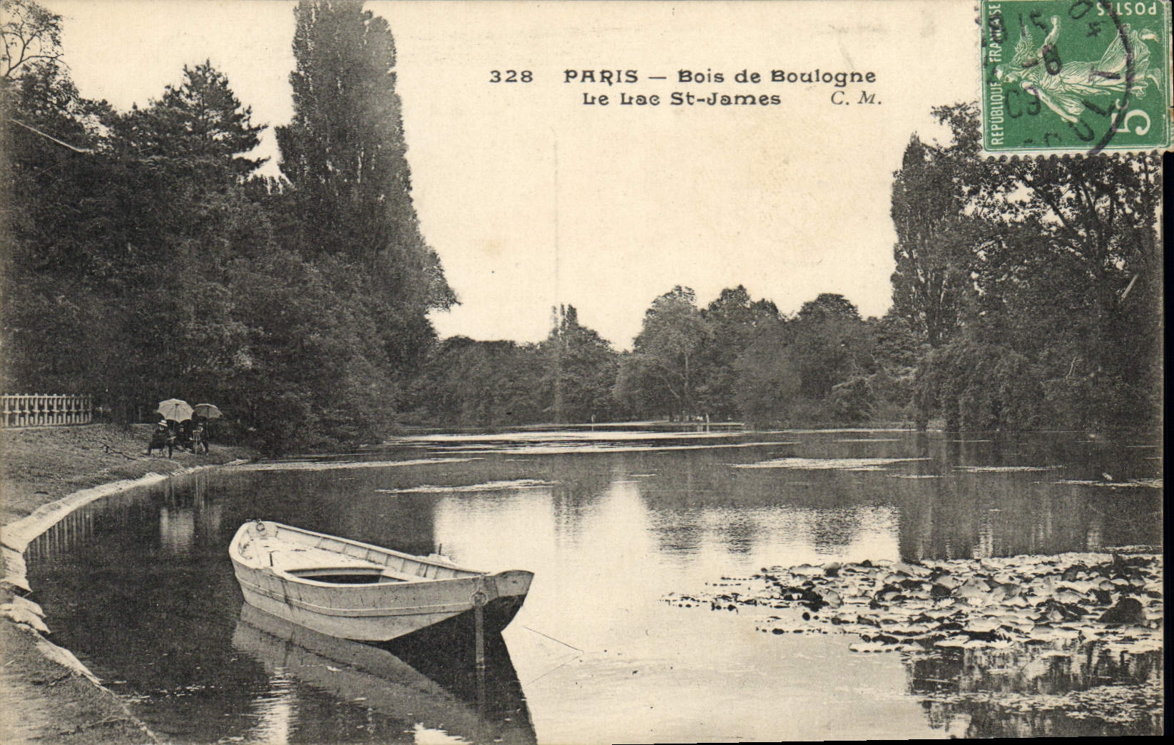 CPA Paris Bois de Boulogne le Lac St James 