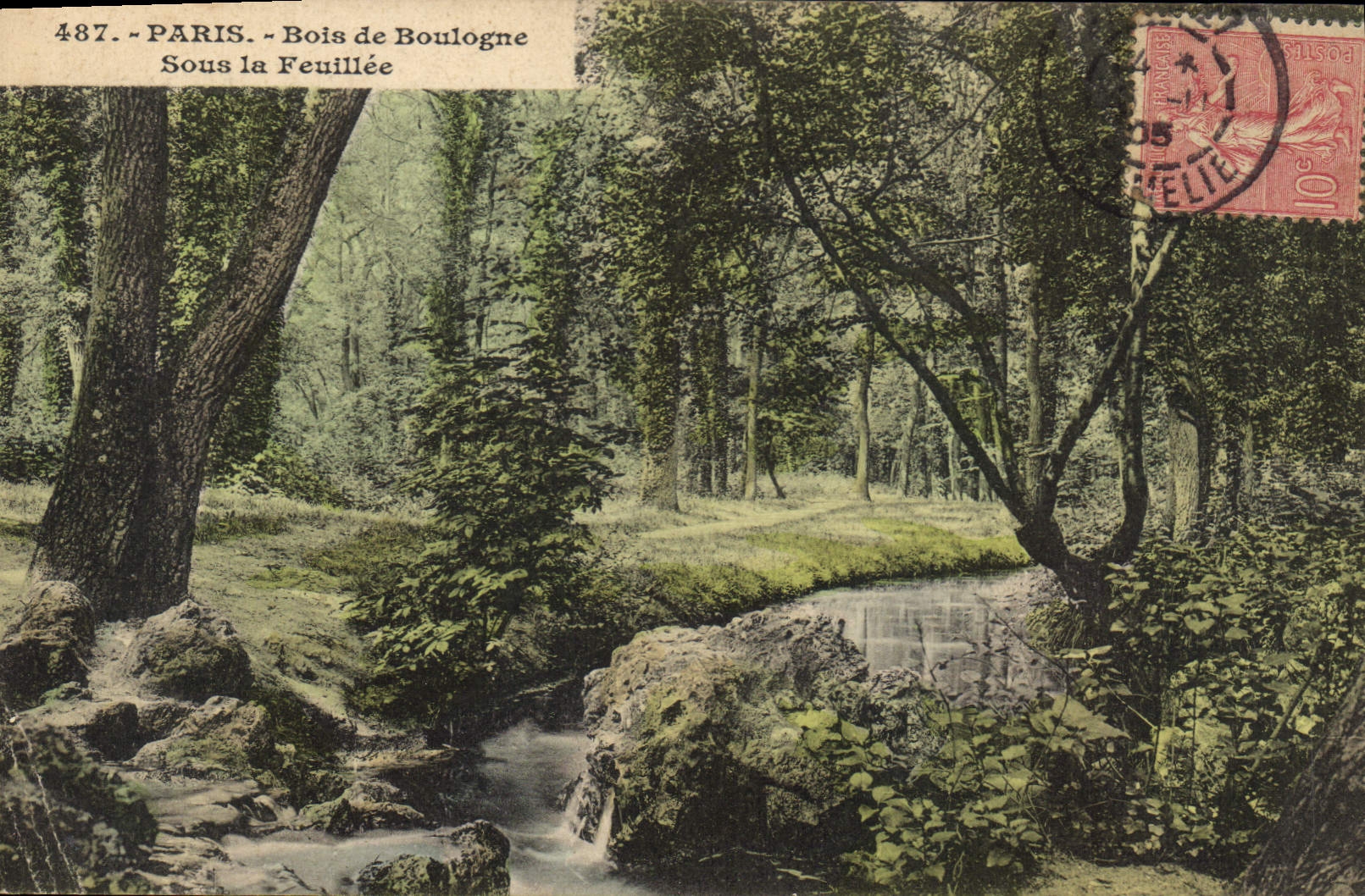 CPA Paris Bois de Boulogne sous la Feuillee 