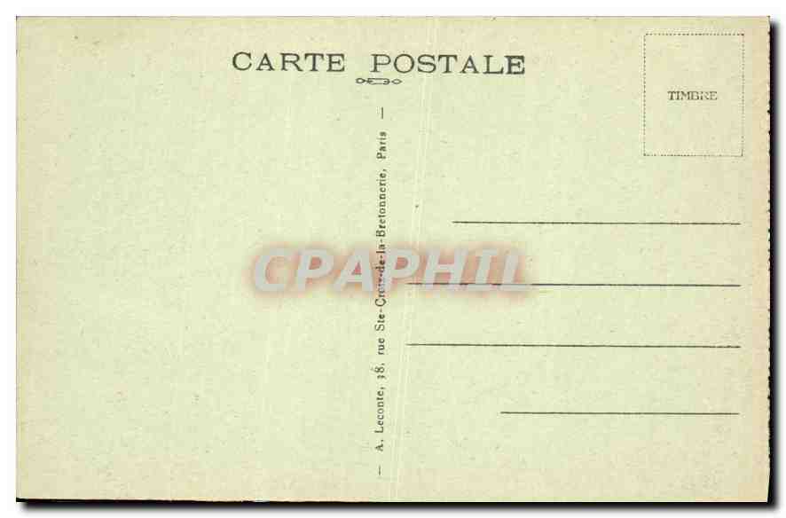CPA Paris le Palais du Luxembourg  — Verso