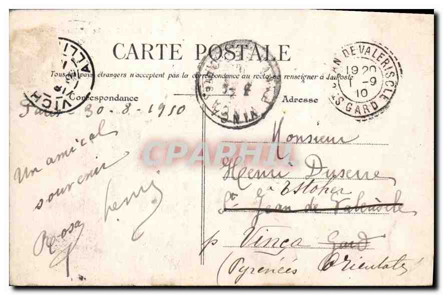 CPA Paris le Theatre Francais  — Verso