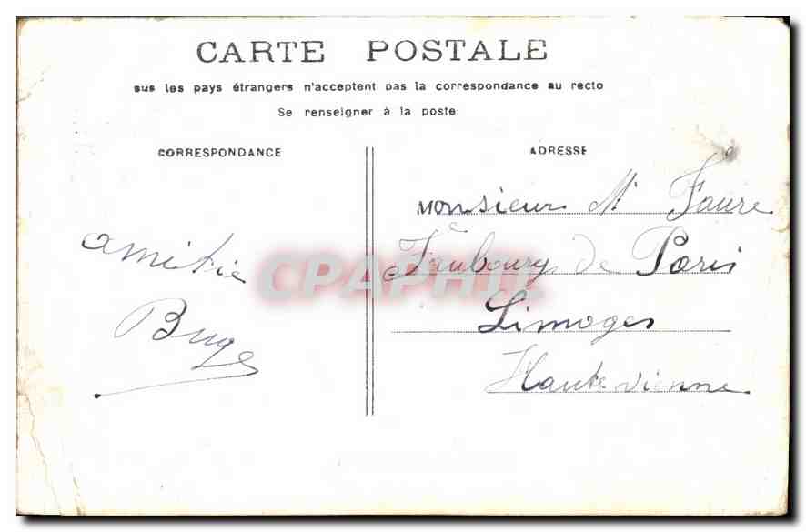 CPA Paris le Grand Palais  — Rückseite