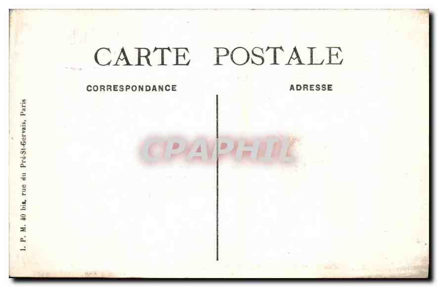 CPA Paris Jardin des Tuileries Monument d'Alsace Lorraine  — Rückseite