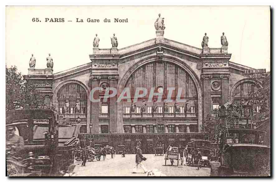 CPA Paris La Gare du Nord 