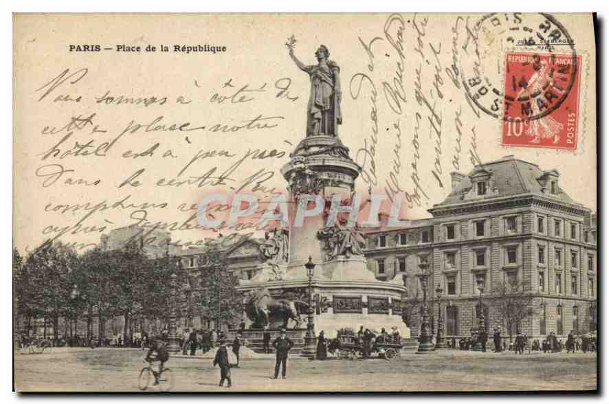 CPA Paris Place de la Republique 