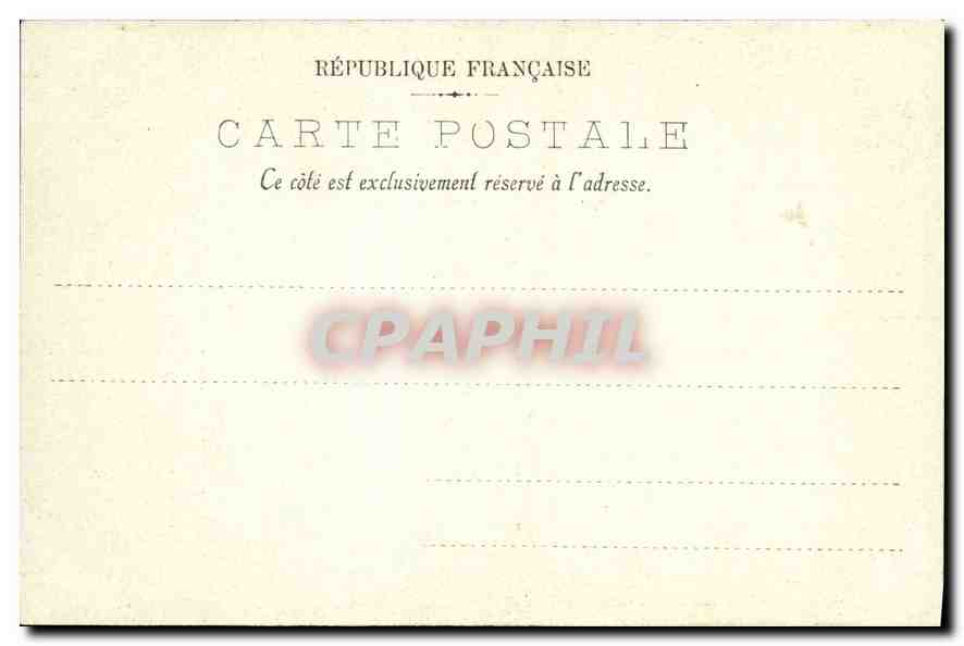CPA Les Fresques du Pantheon Saint Louis rendant la justice  — Rückseite