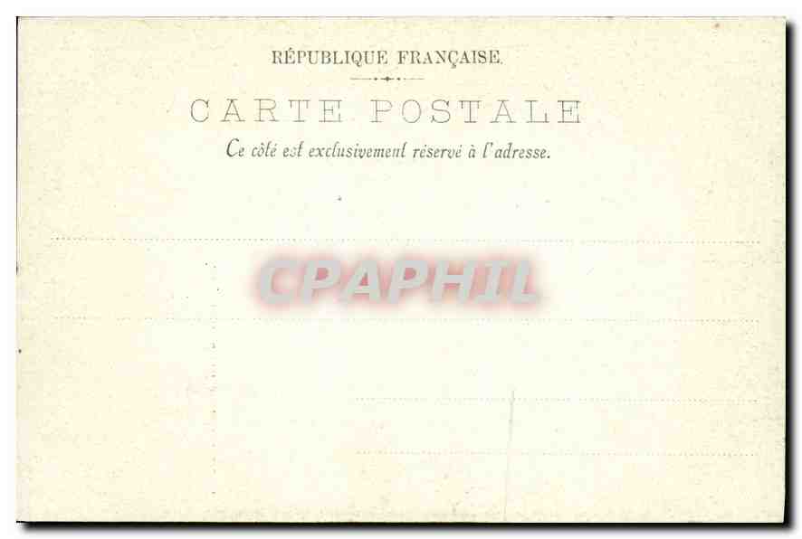 CPA Les Fresques du Pantheon L'Enfance de Sainte Genevieve  — Rückseite