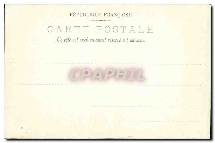 CPA Les Fresques du Pantheon La Mort de Sainte Genevieve  — Rückseite