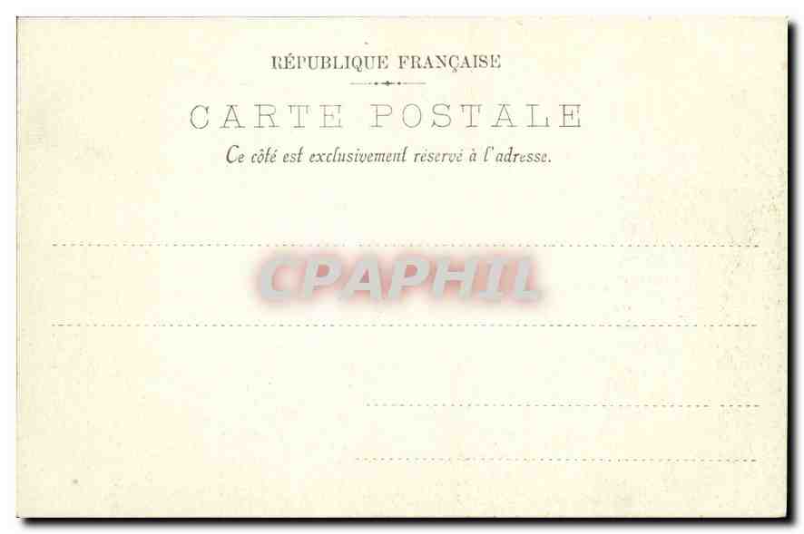 CPA Les Fresques du Pantheon L'Education de Saint Louis  — Rückseite