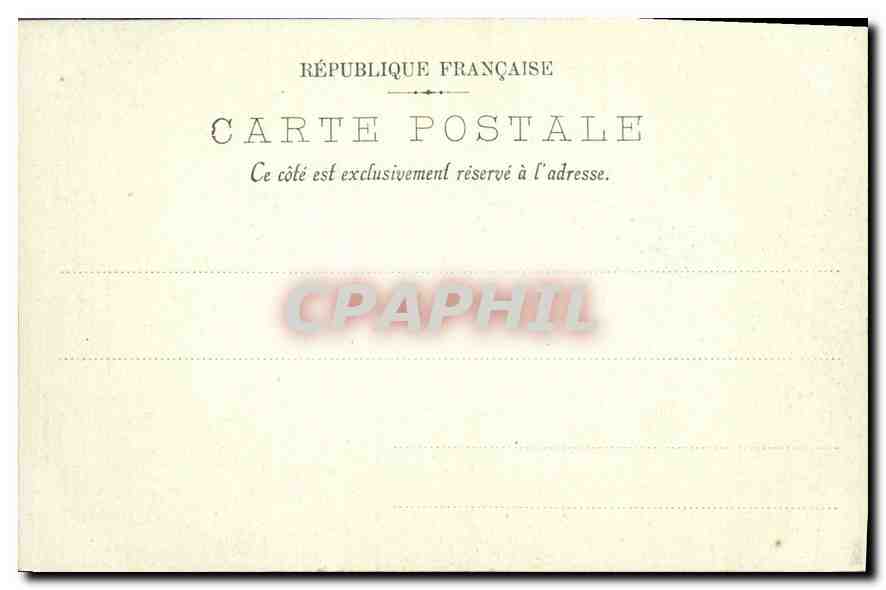 CPA Les Fresques du Pantheon Attila et son Armee  — Rückseite