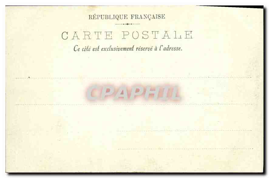 CPA Les Fresques du Pantheon Les Parisiens a l'Approche d'Attila  — Rückseite