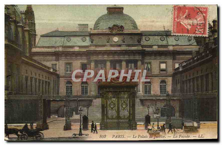 CPA Paris Le Palais de Justice La Facade 