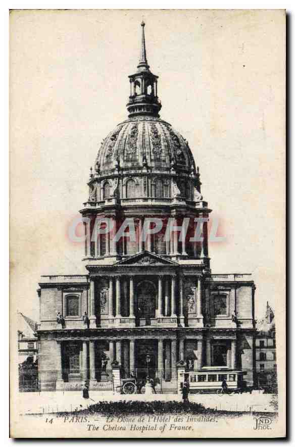 CPA Paris Le Dome de l'Hotel des Invalides 