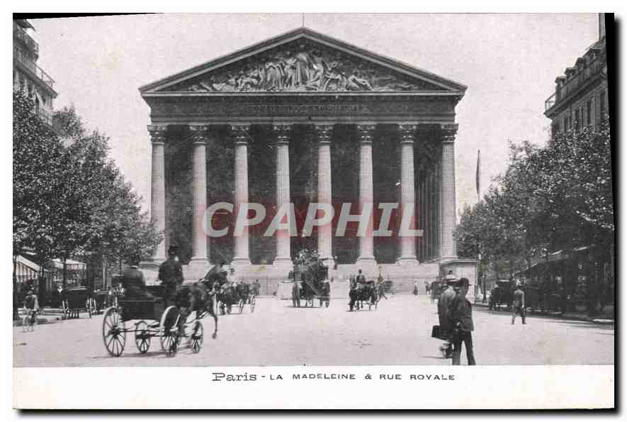 CPA Paris la Madeleine & Rue Royale 