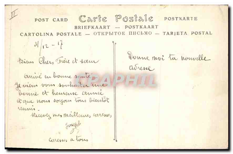 CPA Paris Monument eleve a la Memoire de Gambetta  — Rückseite