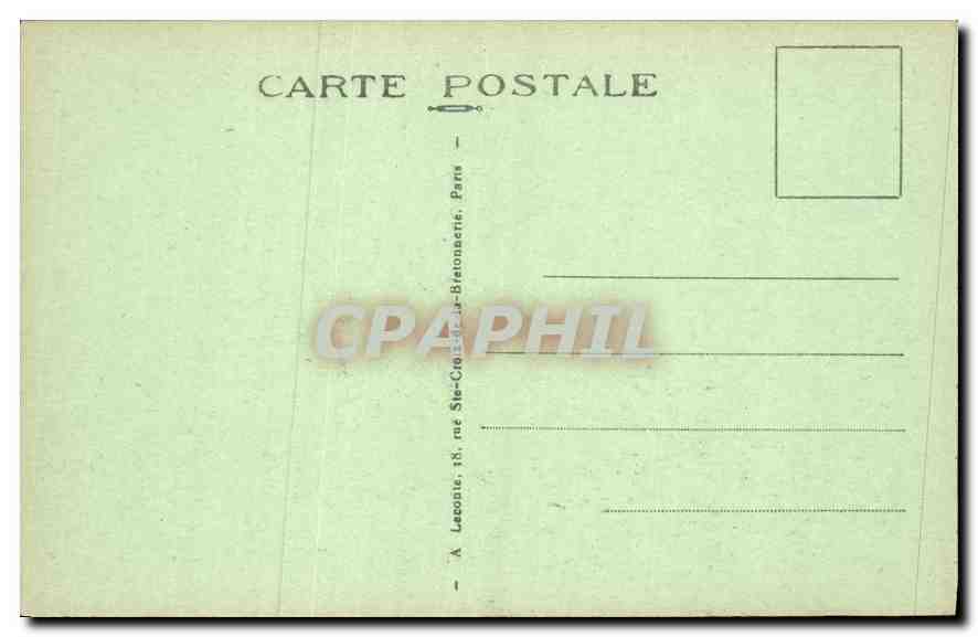 CPA Paris Place de la Republique  — Rückseite