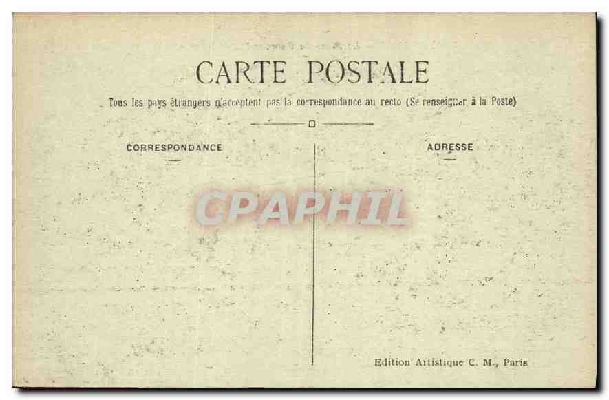 CPA Paris La Place du Carrousel et le Louvre  — Rückseite