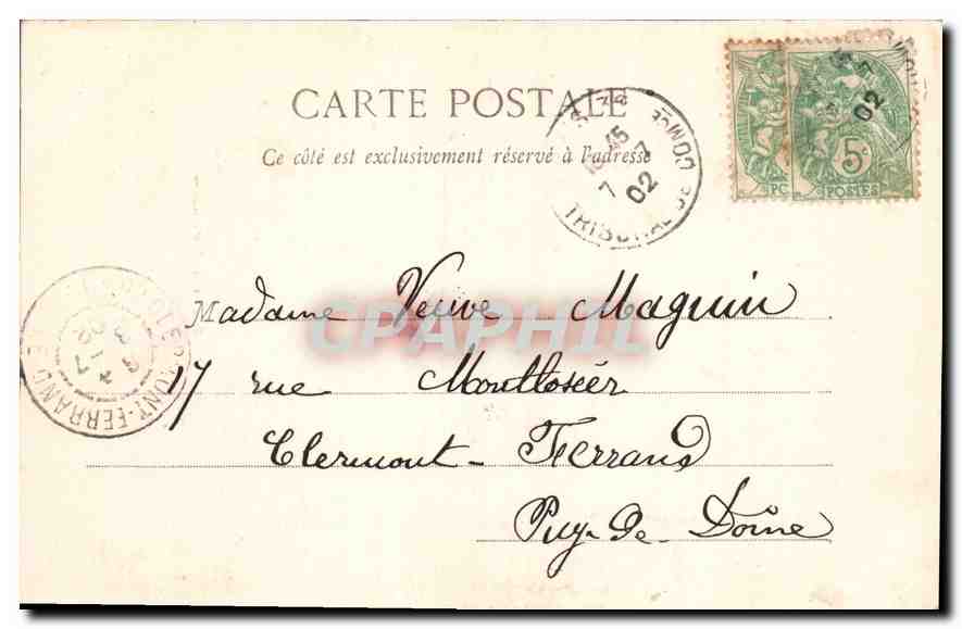 CPA Paris La Fontaine St Michel  — Rückseite