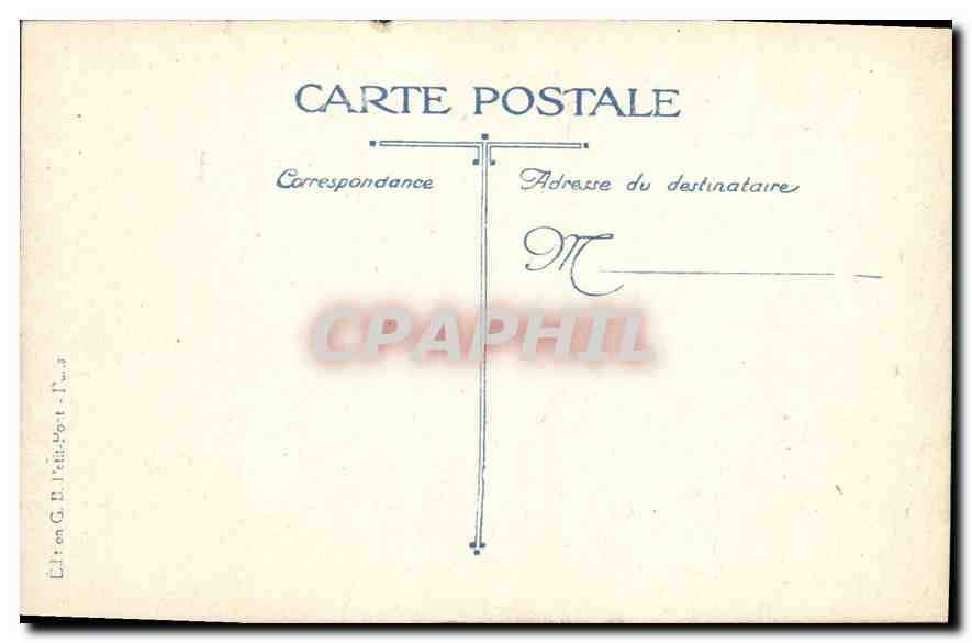 CPA Paris Place de la Concorde  — Rückseite