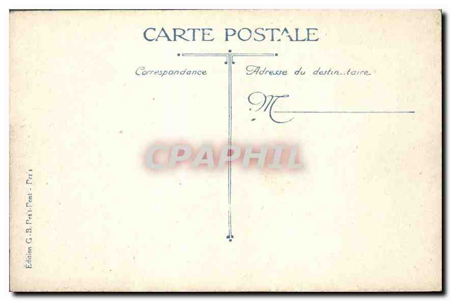 CPA Paris Place de L'Etoile  — Verso