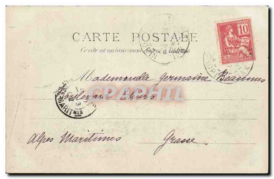 CPA Paris Palais de Justice et Sainte Chapelle  — Verso