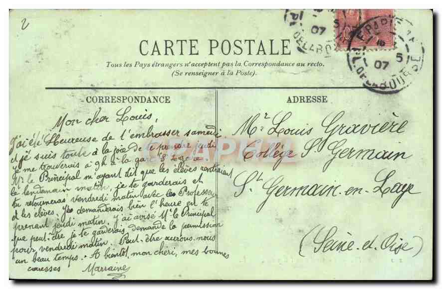 CPA Paris La Grille de l'Elysee  — Rückseite