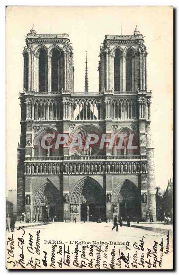 CPA Paris L'Eglise Notre Dame 