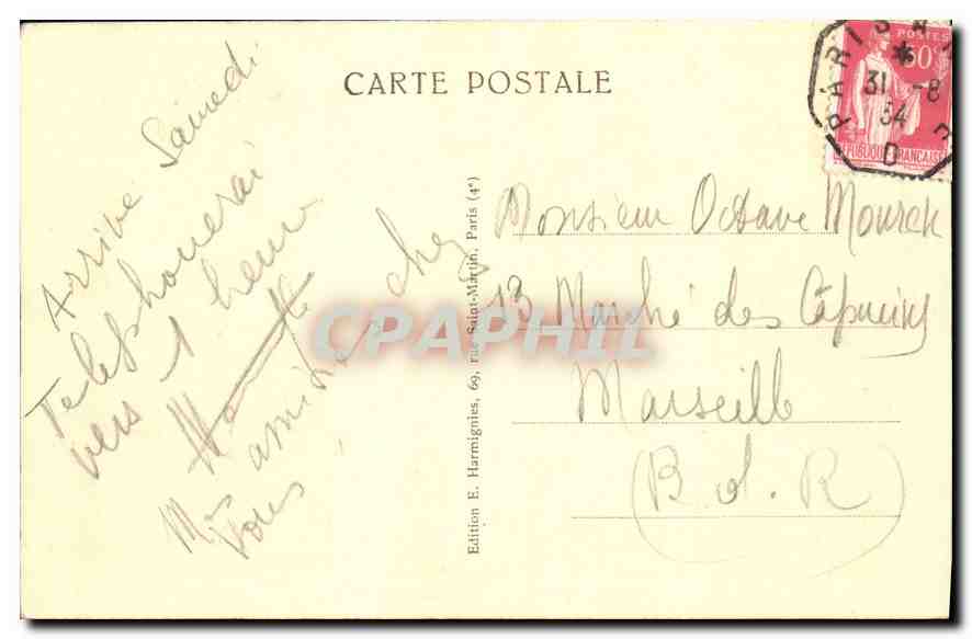 CPA Paris Le Grand Palais  — Rückseite