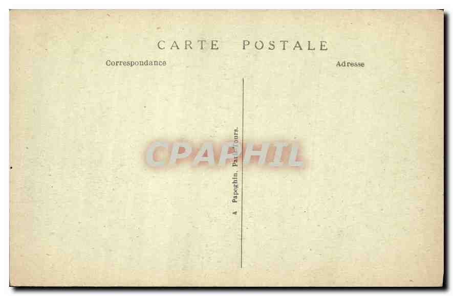 CPA Paris La Chambre des Deputes  — Verso