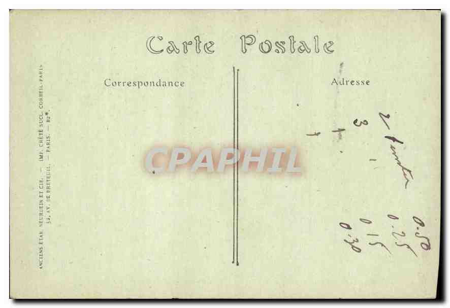 CPA Paris Le Pont au Change et le Palais de Justice  — Rückseite