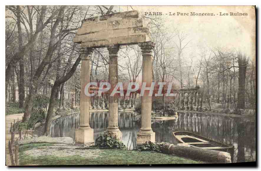CPA Paris Le Parc Monceau Les Ruines 