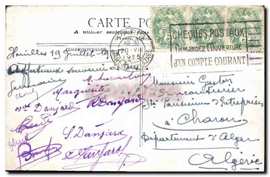 CPA Paris Grand Palais vu du Pont Alexandre III  — Verso