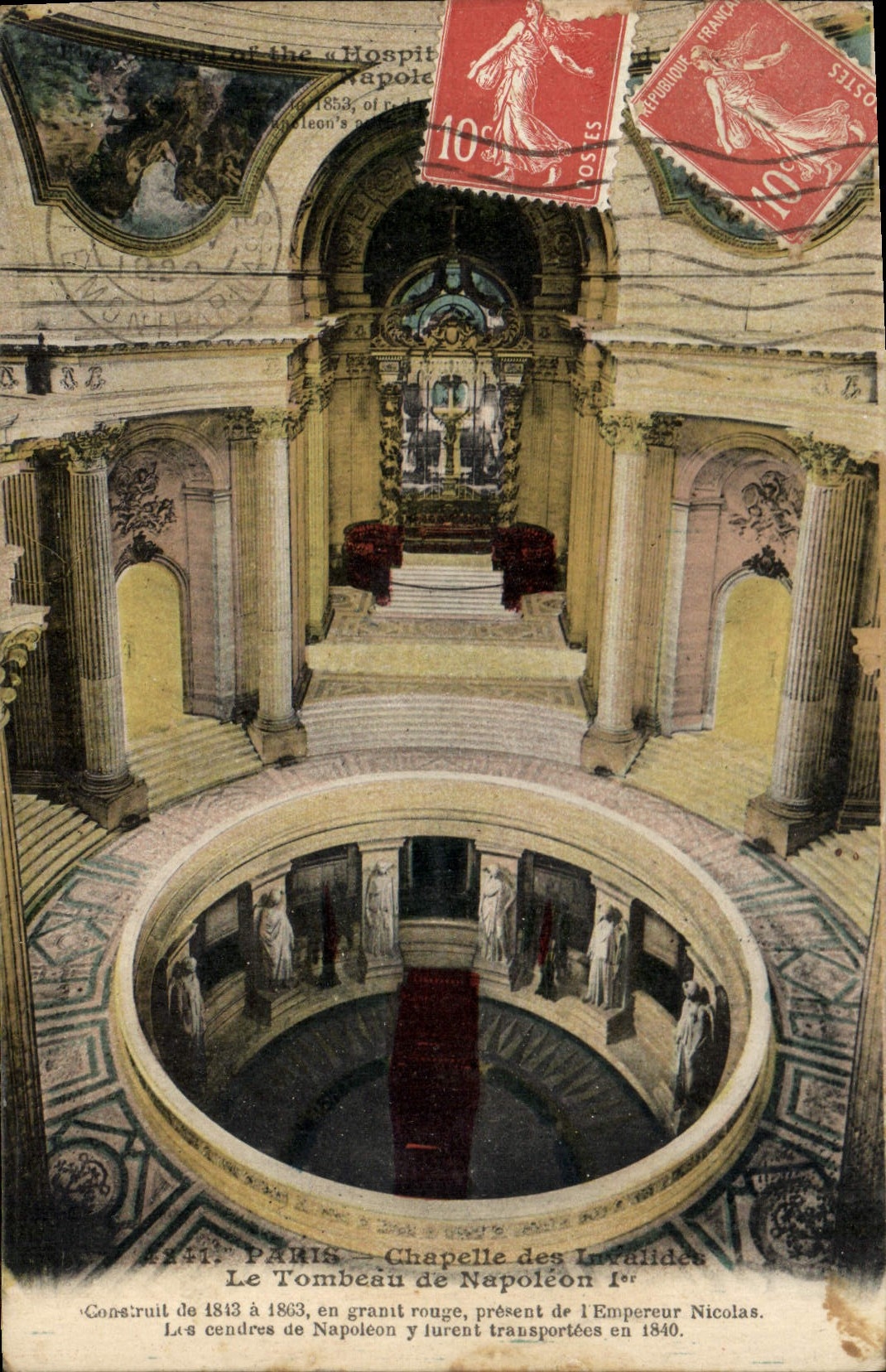 CPA Paris Chapelle des Invalides Le Tombeau de Napoleon I 