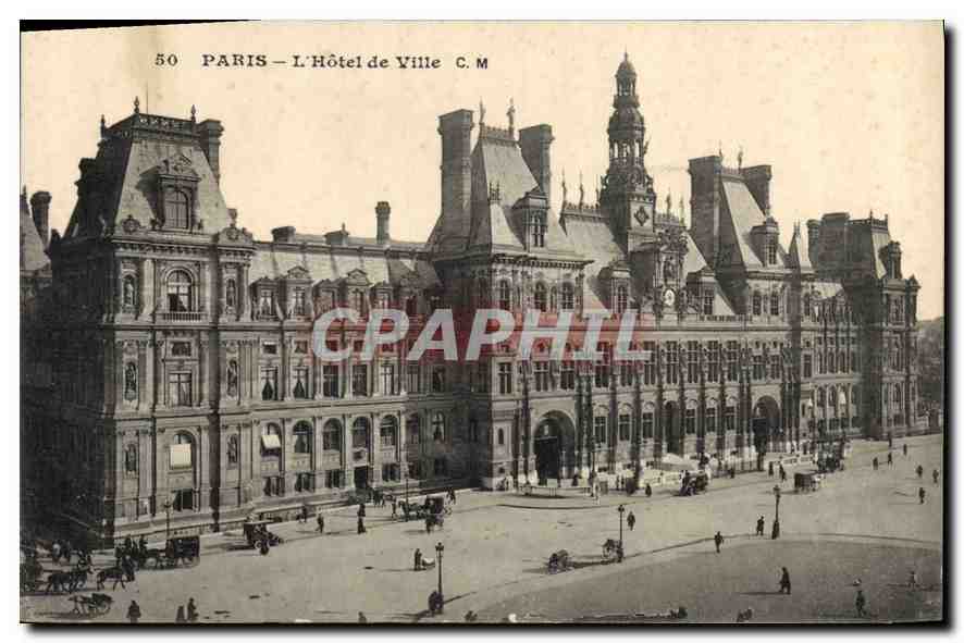 CPA Paris L'Hotel de Ville 