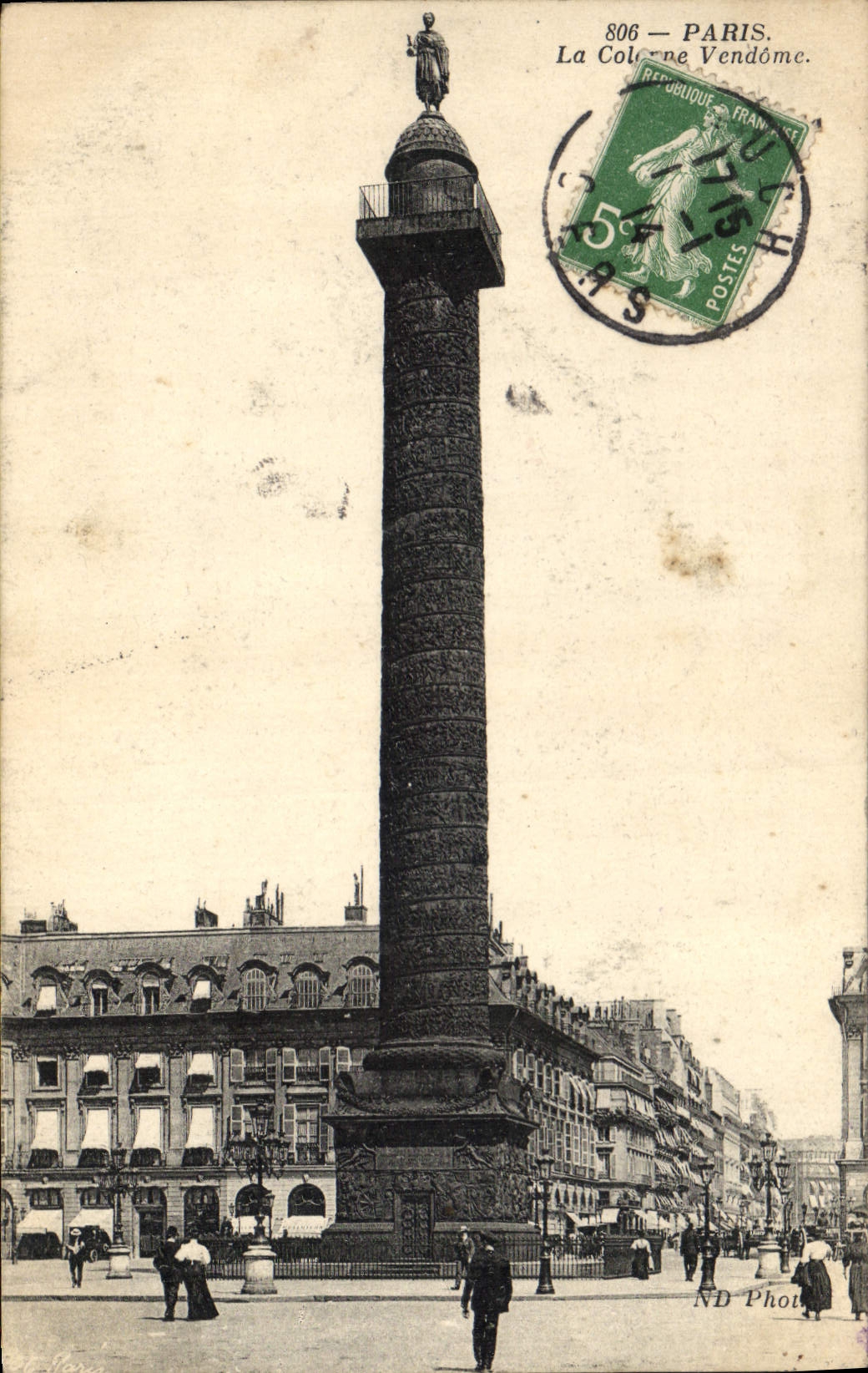 CPA Paris La Colonne Vendome 