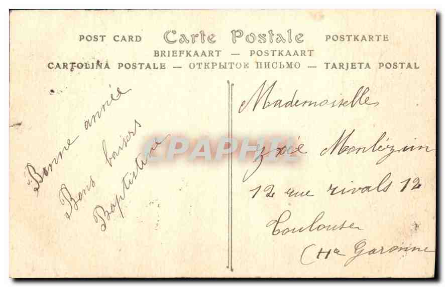 CPA Paris La Colonne Vendome  — Verso