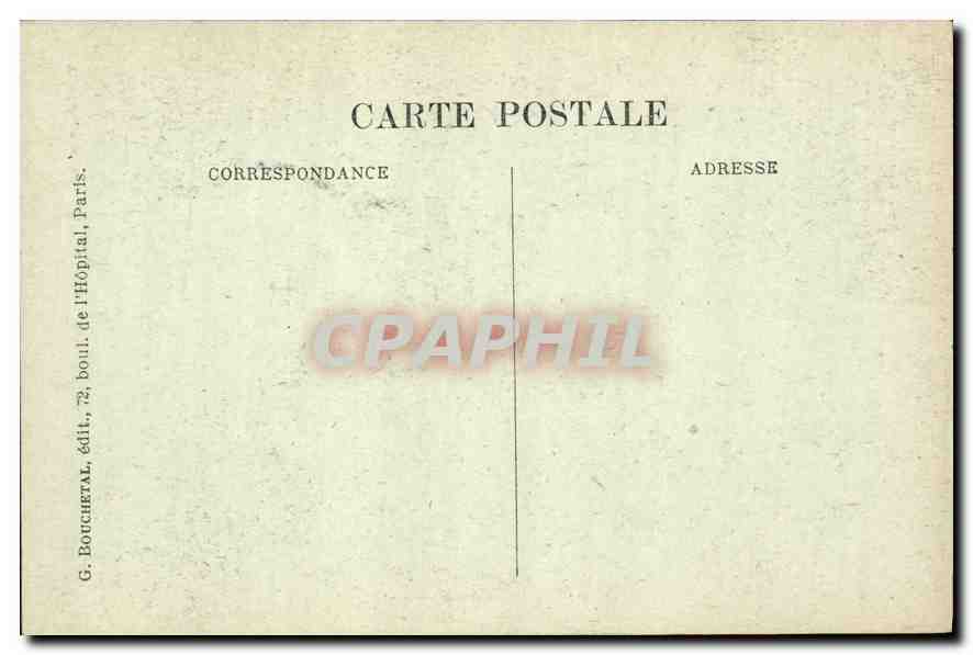 CPA Paris Sainte Chapelle Portail de la Chapelle Haute  — Verso