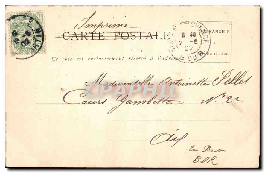 CPA Paris L'Eglise de la Trinite  — Rückseite