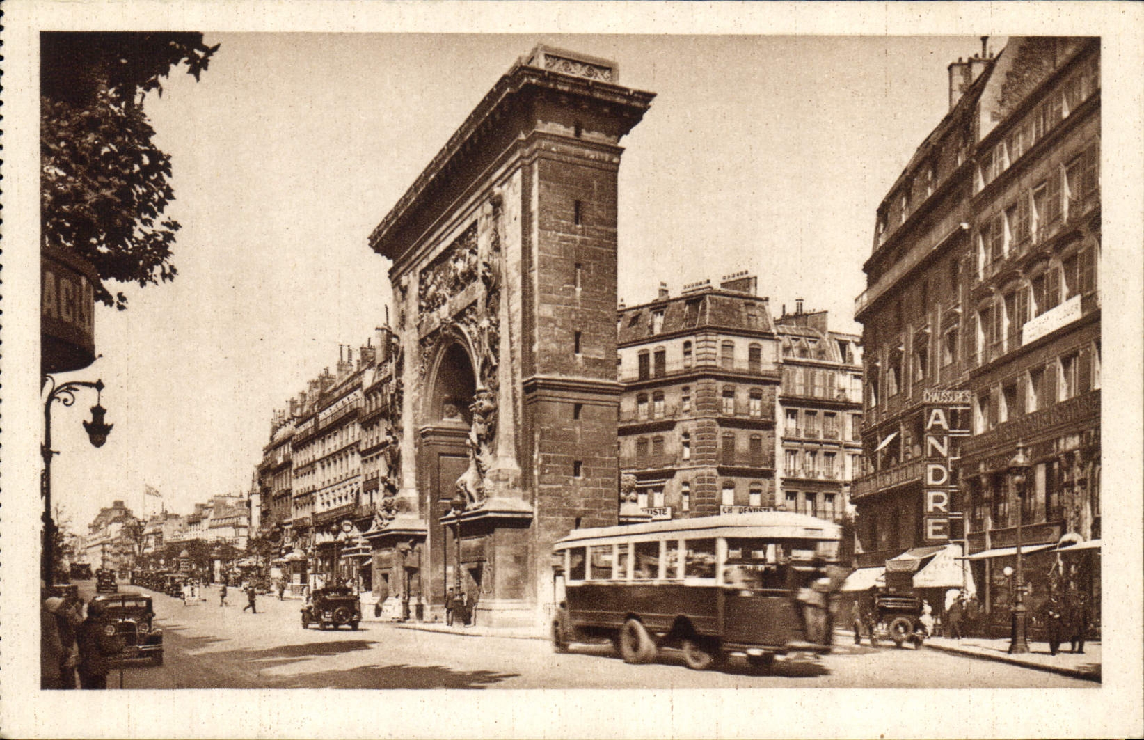 CPA Les Petits Tableaux de Paris Les Grands Boulevards Porte Saint Denis Boulevard Bonne Nouvelle 