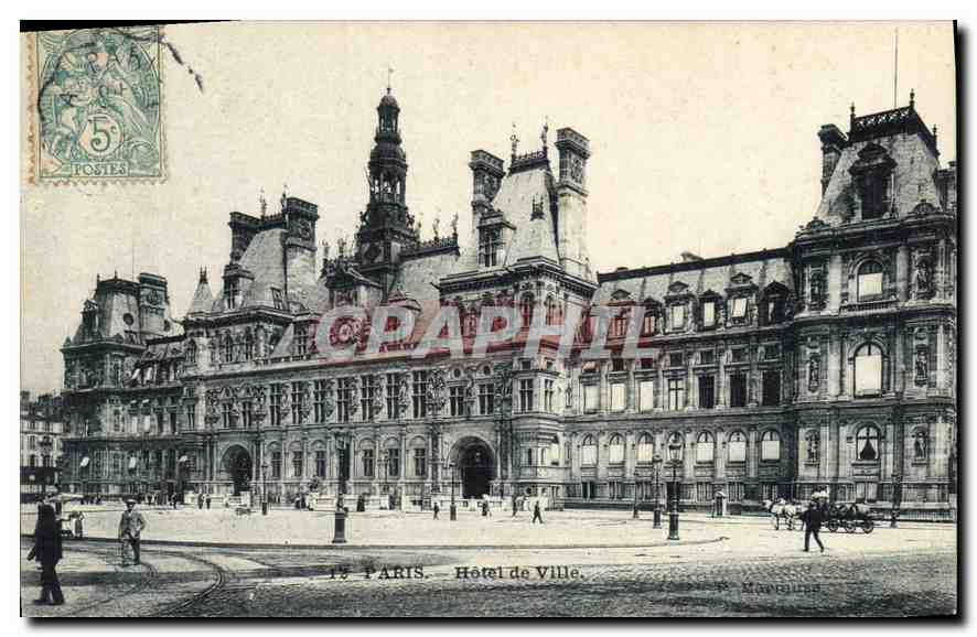 CPA Paris hotel de Ville 