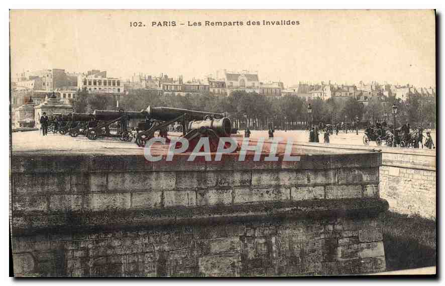 CPA Paris Les Remparts des Invalides 