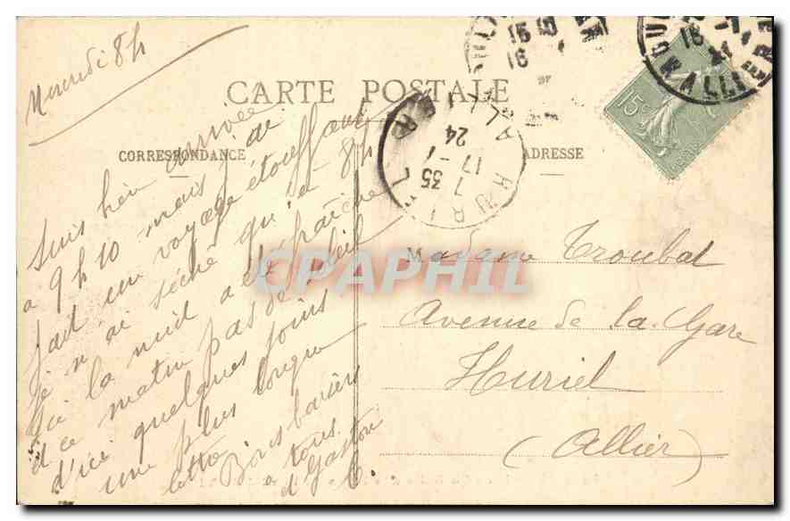 CPA Paris La Salle des fetes de l'Hotel de Ville  — Rückseite