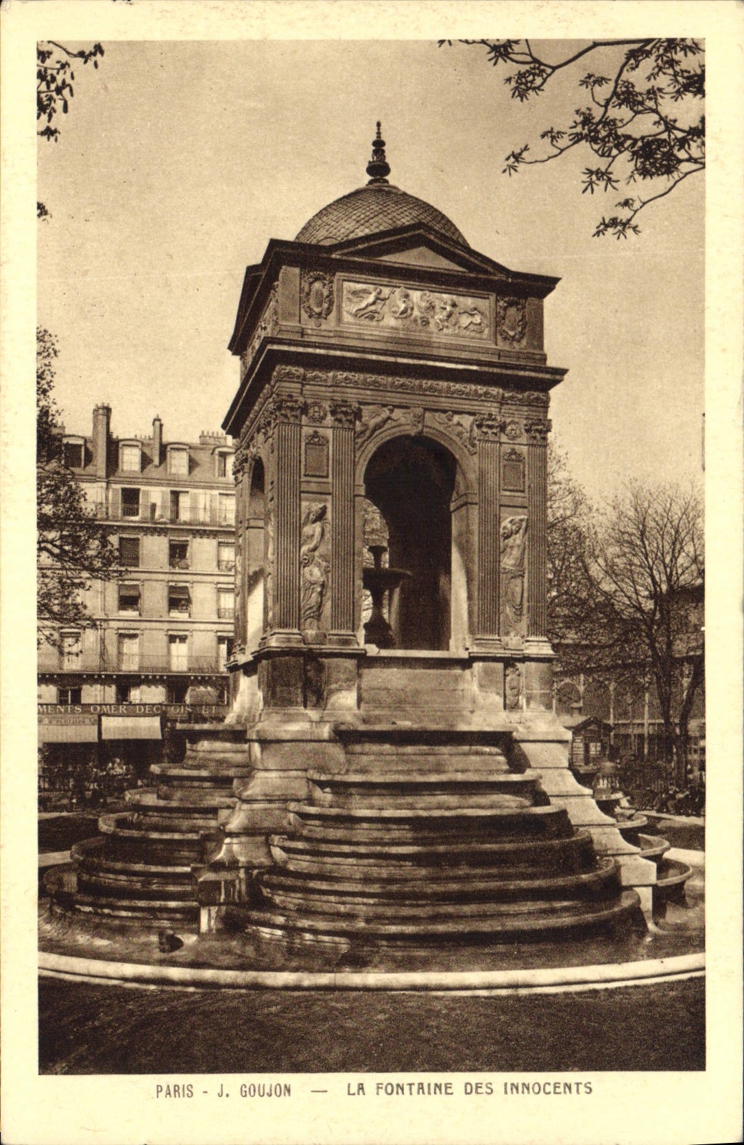 CPA Paris J Goujon La Fontaine des Innocents 