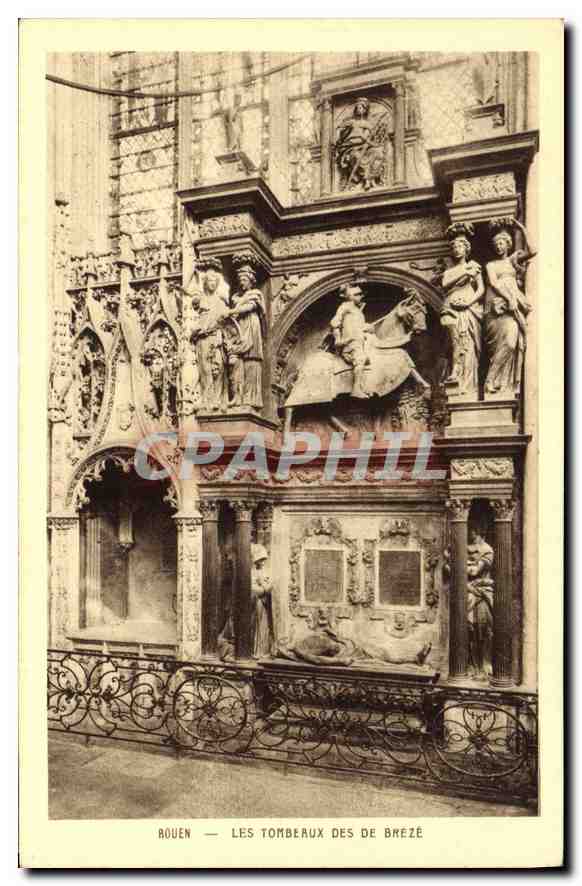 CPA Rouen Les Tombeaux des de Breze 