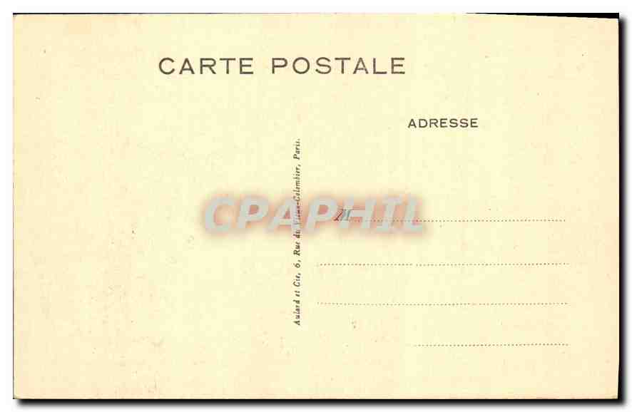 CPA Chapelle de la Maison mere des Filles de la Charite  — Rückseite