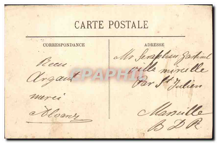 CPA Paris L'Hotel de Ville  — Verso