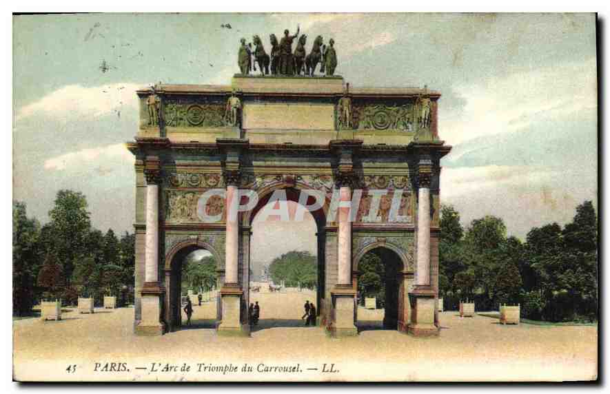 CPA Paris L'Arc de Triomphe du Carrousel 